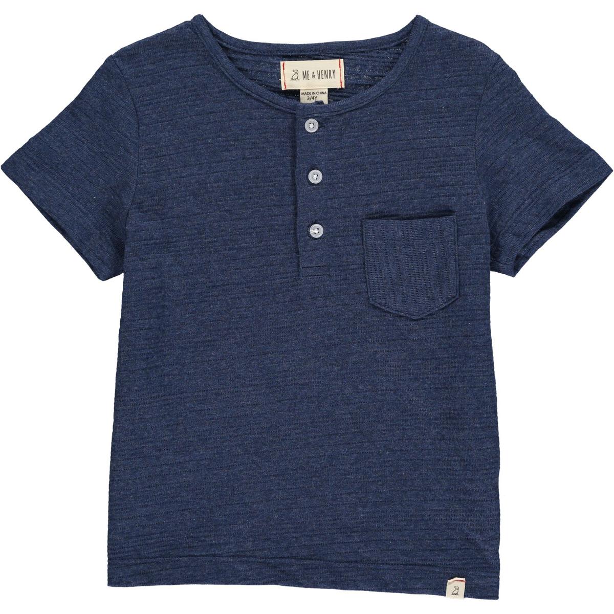 Dodger Henley (Navy Ribbed)