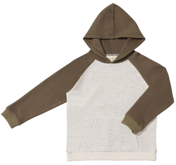 Hooded Top | Grey/Olive