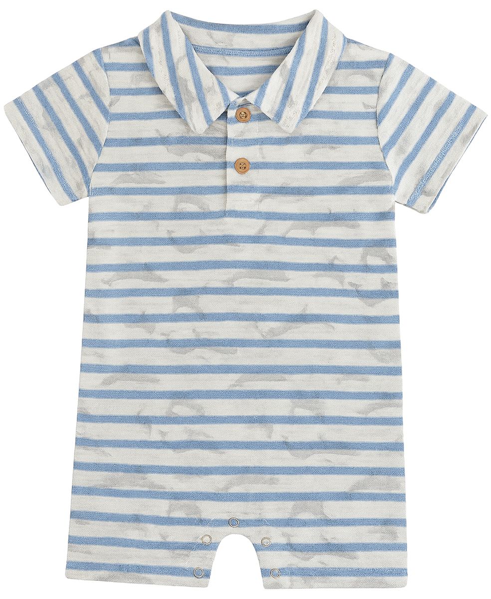 Drifted Printed Romper (Whales)