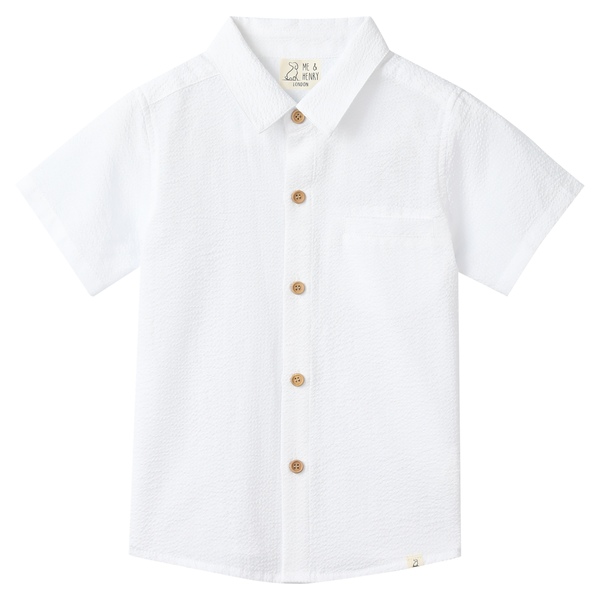 Newport Woven Shirt (White Seersucker)