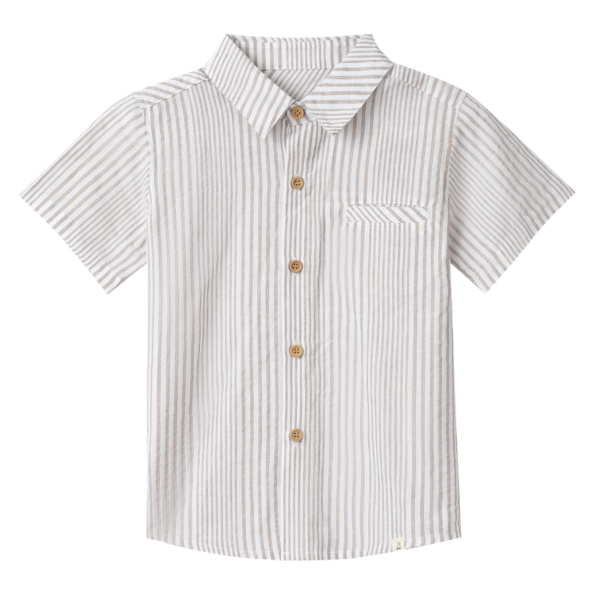 Newport Woven Shirt (Cream/White stripe)