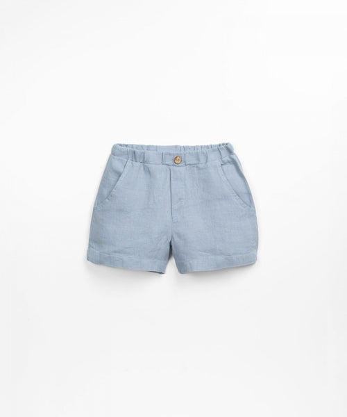 Linen Short - Pale Blue