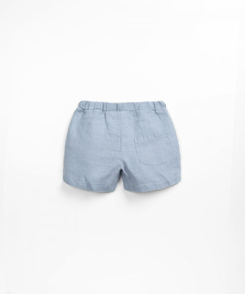 Linen Short - Pale Blue