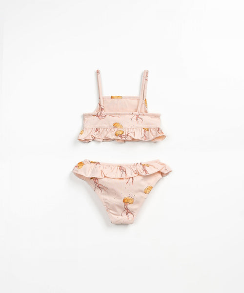 Organic Cotton Frill Bikini - Pink Jellyfish