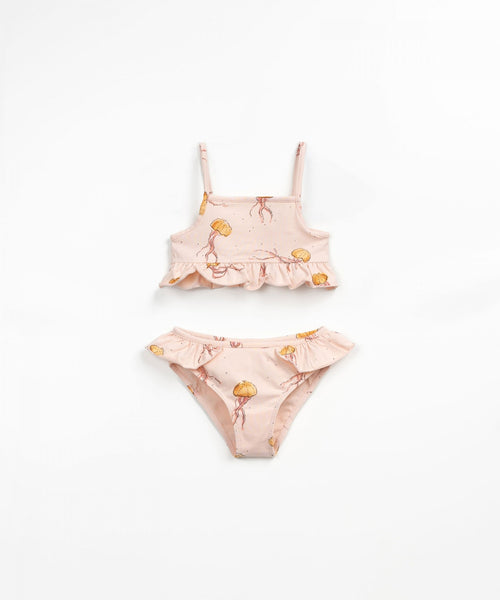 Organic Cotton Frill Bikini - Pink Jellyfish