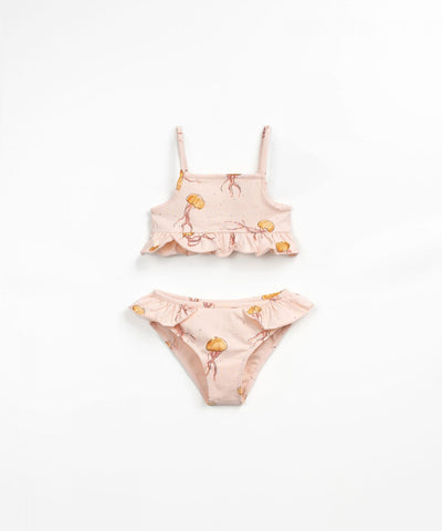 Organic Cotton Frill Bikini - Pink Jellyfish