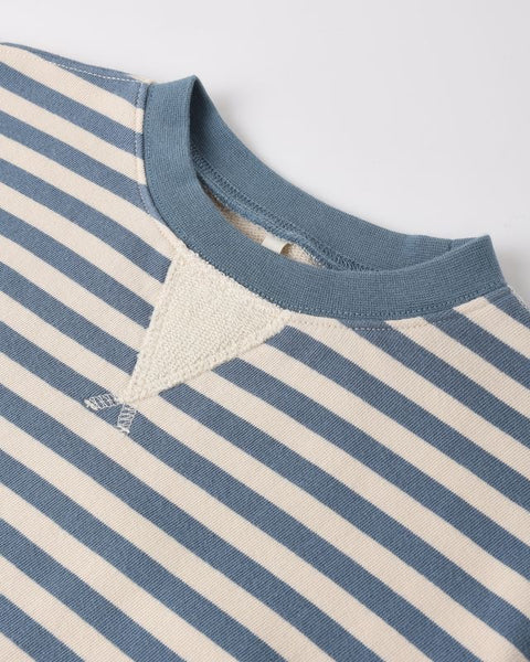 Crewneck Romper | Marine Stripe