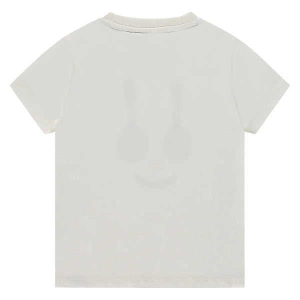 Boys Tee - White Tennis Smiley