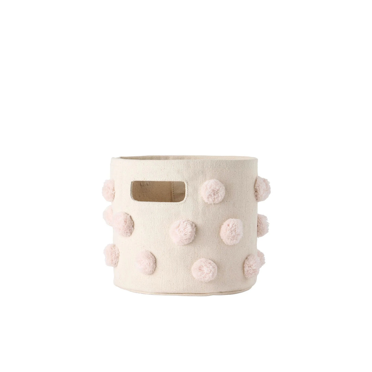 Mini Pom Pom Basket - Blush
