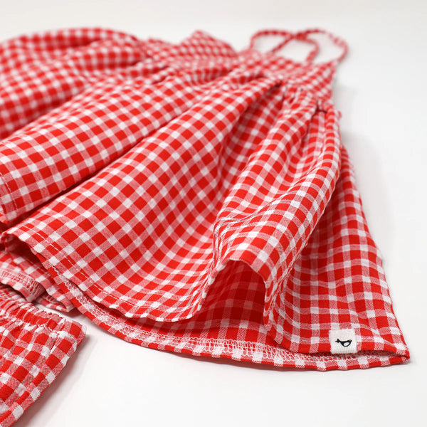 Party Dress - Cherry Red Gingham