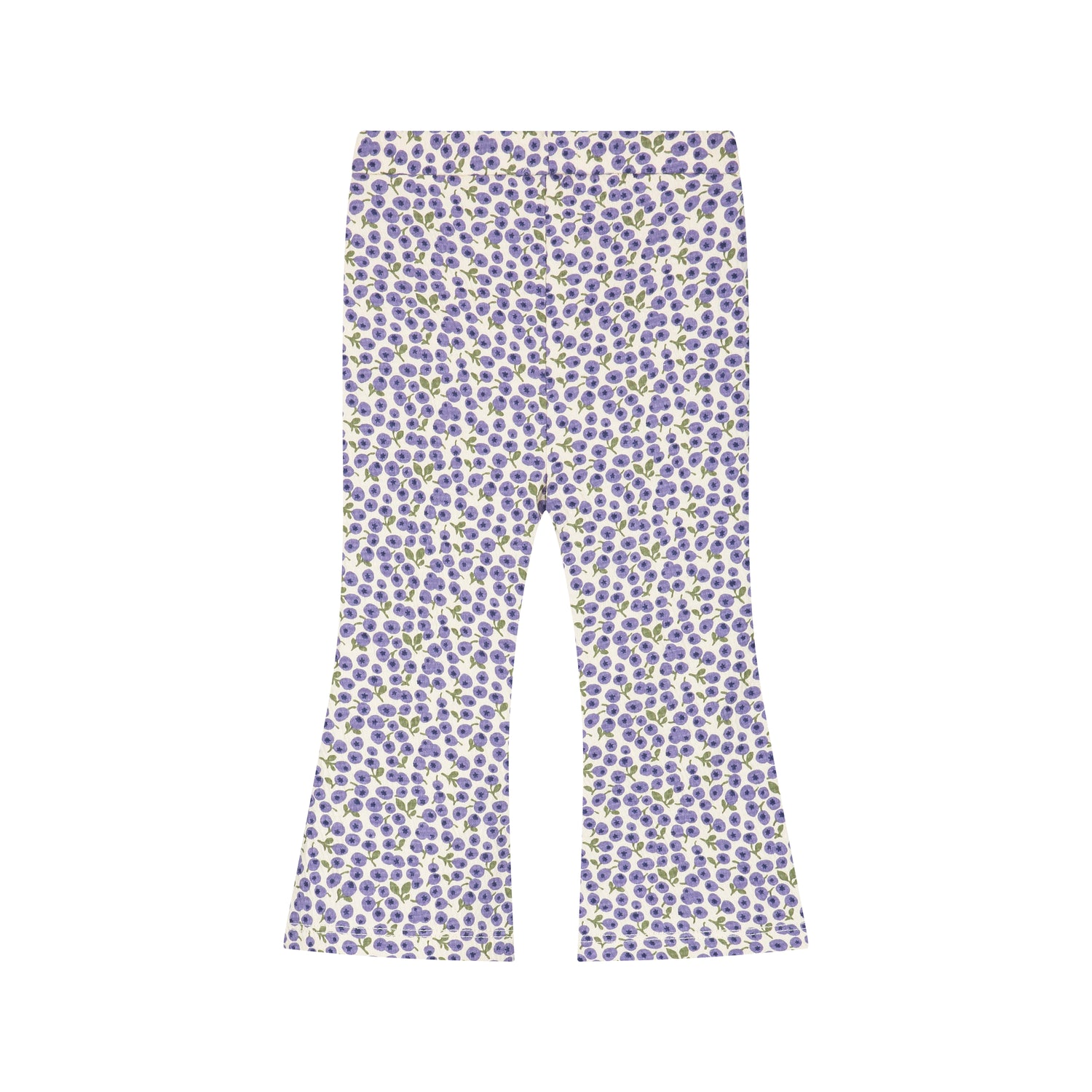 Baby Girls Flared Pants - Cream Blueberry