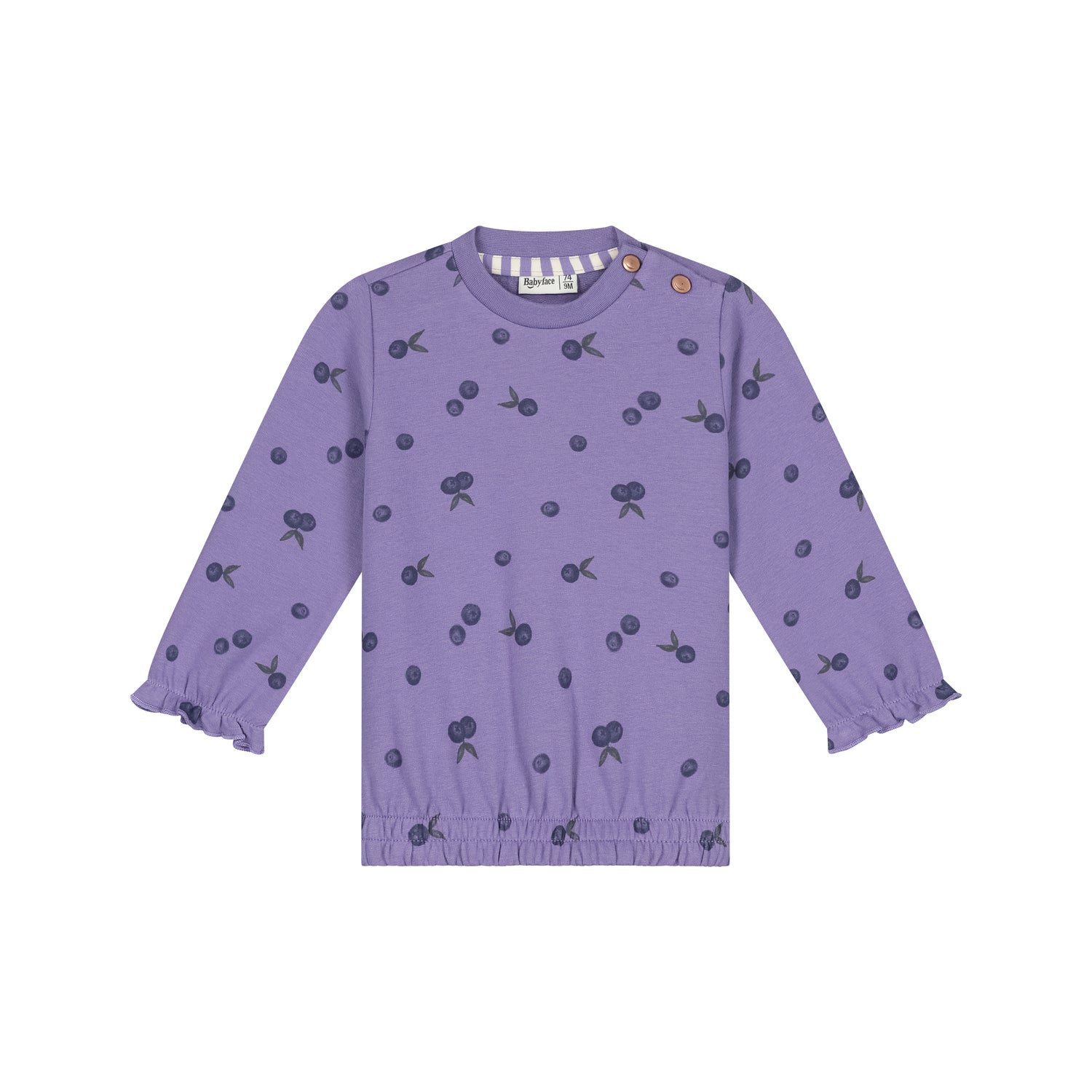Baby Girls Sweatshirt - Faded Plum Blueberry