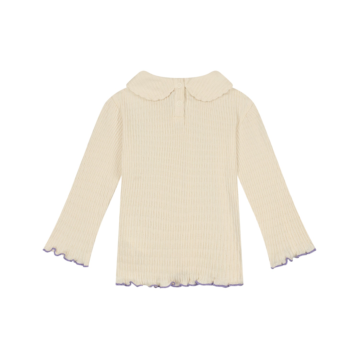 Baby Girls Long Sleeve T-Shirt - Cream Blueberry