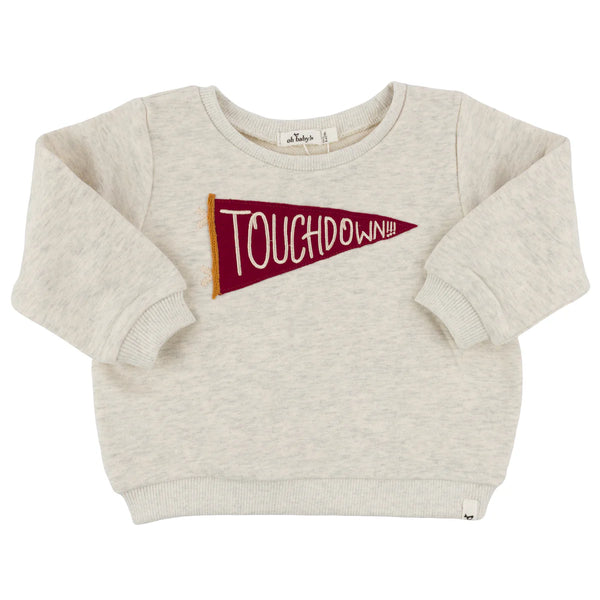 Touchdown Brooklyn Boxy Sweatshirt - Oatmeal Heather