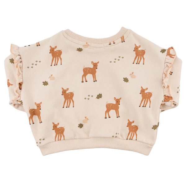 Millie Sweatshirt - Deer Print