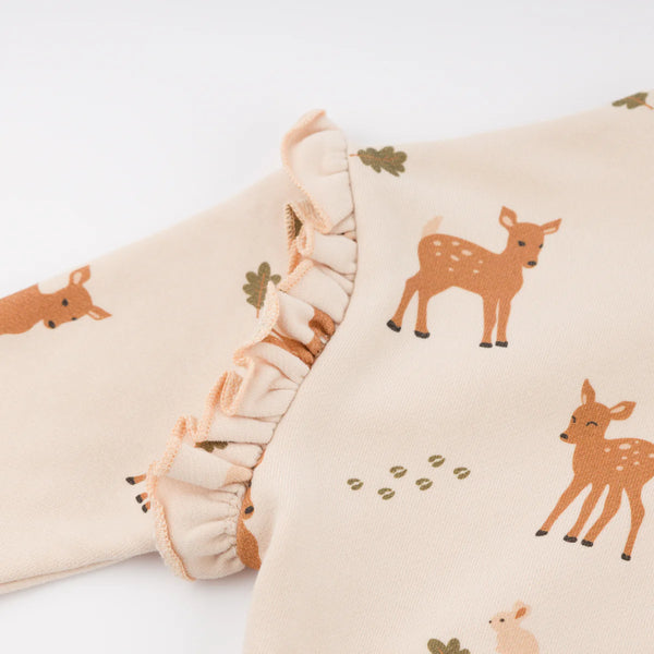 Millie Sweatshirt - Deer Print