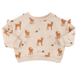 Millie Sweatshirt - Deer Print