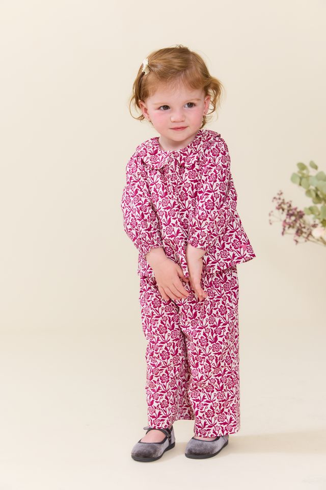 Dawson 2-PC Set - Burgundy Climbing Floral