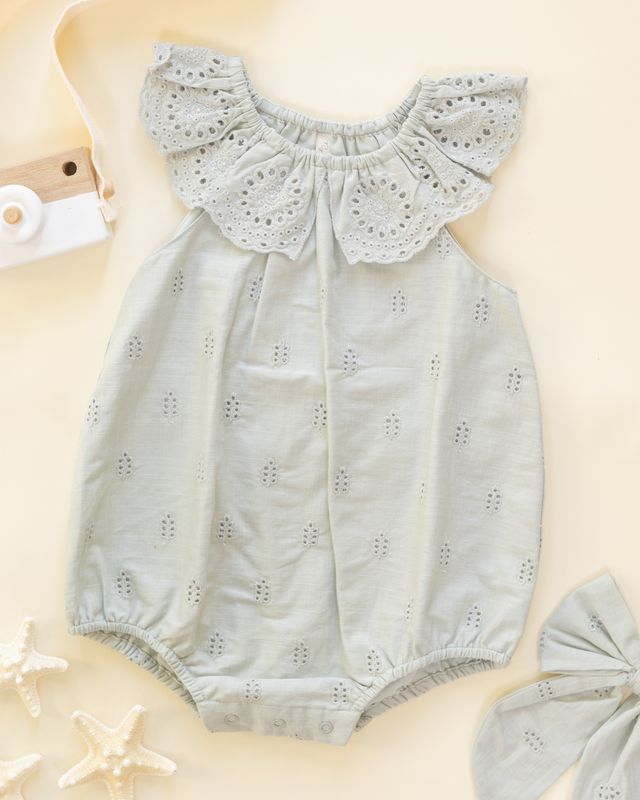 Myla Romper | Seafoam