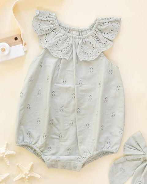 Myla Romper | Seafoam
