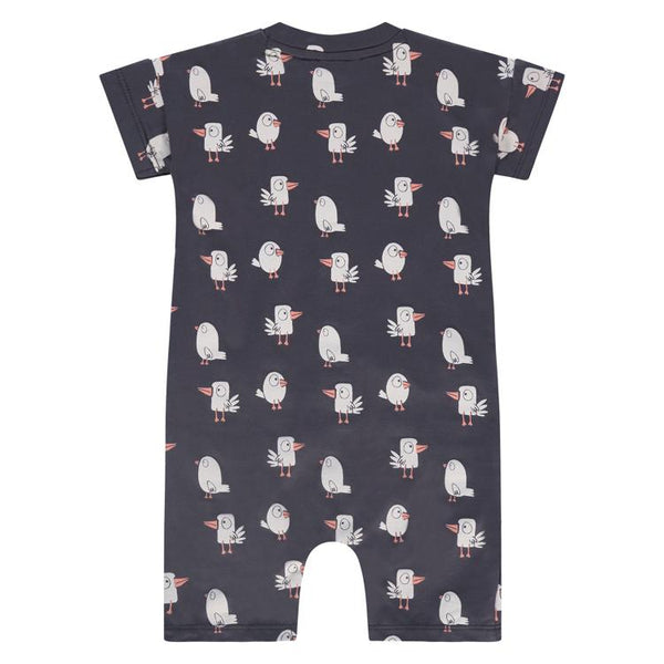 Play Romper - Navy Birds