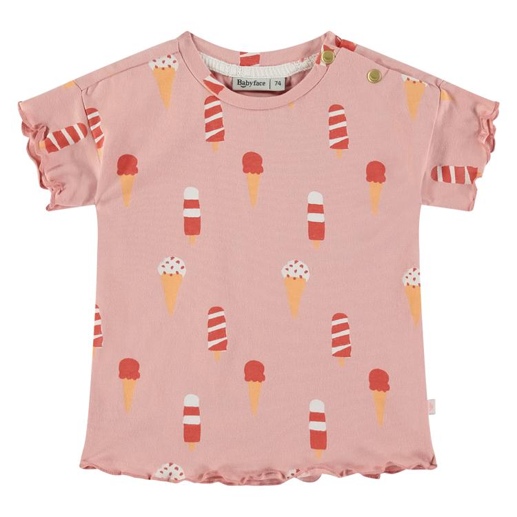 Baby Girls Short Sleeve Tee - Pink Treats