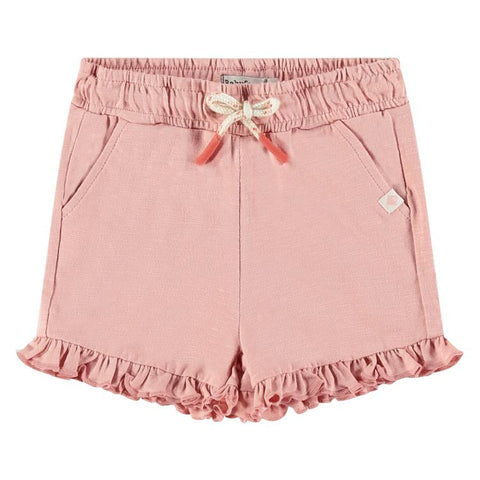 Baby Girls Ruffle Track Short - Pink