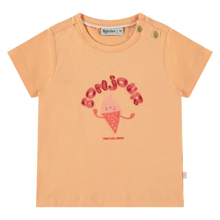 Baby Girls T-Shirt - Bonjour