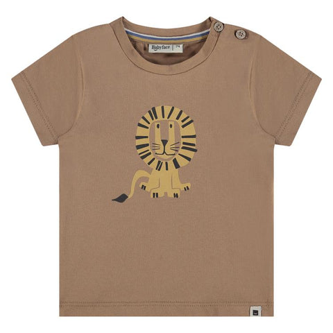 Baby Boys T-Shirt - Mocha Little Lion