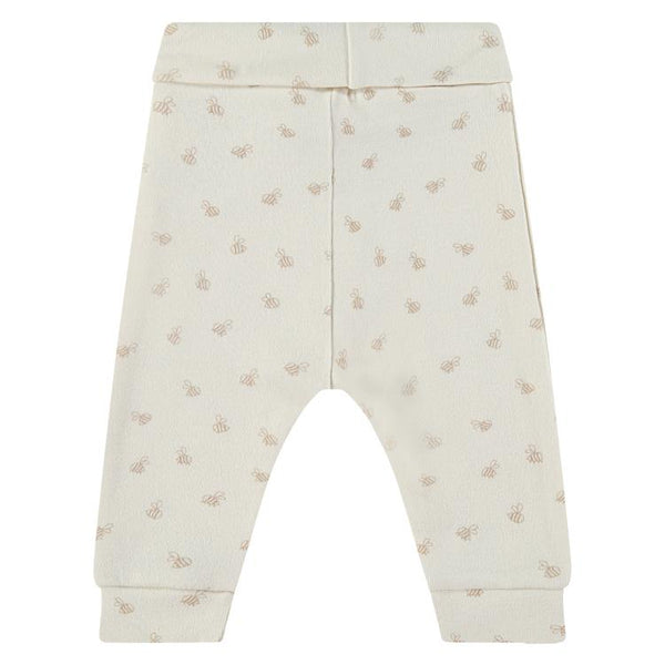 Layette Play Pant - Ivory Bees