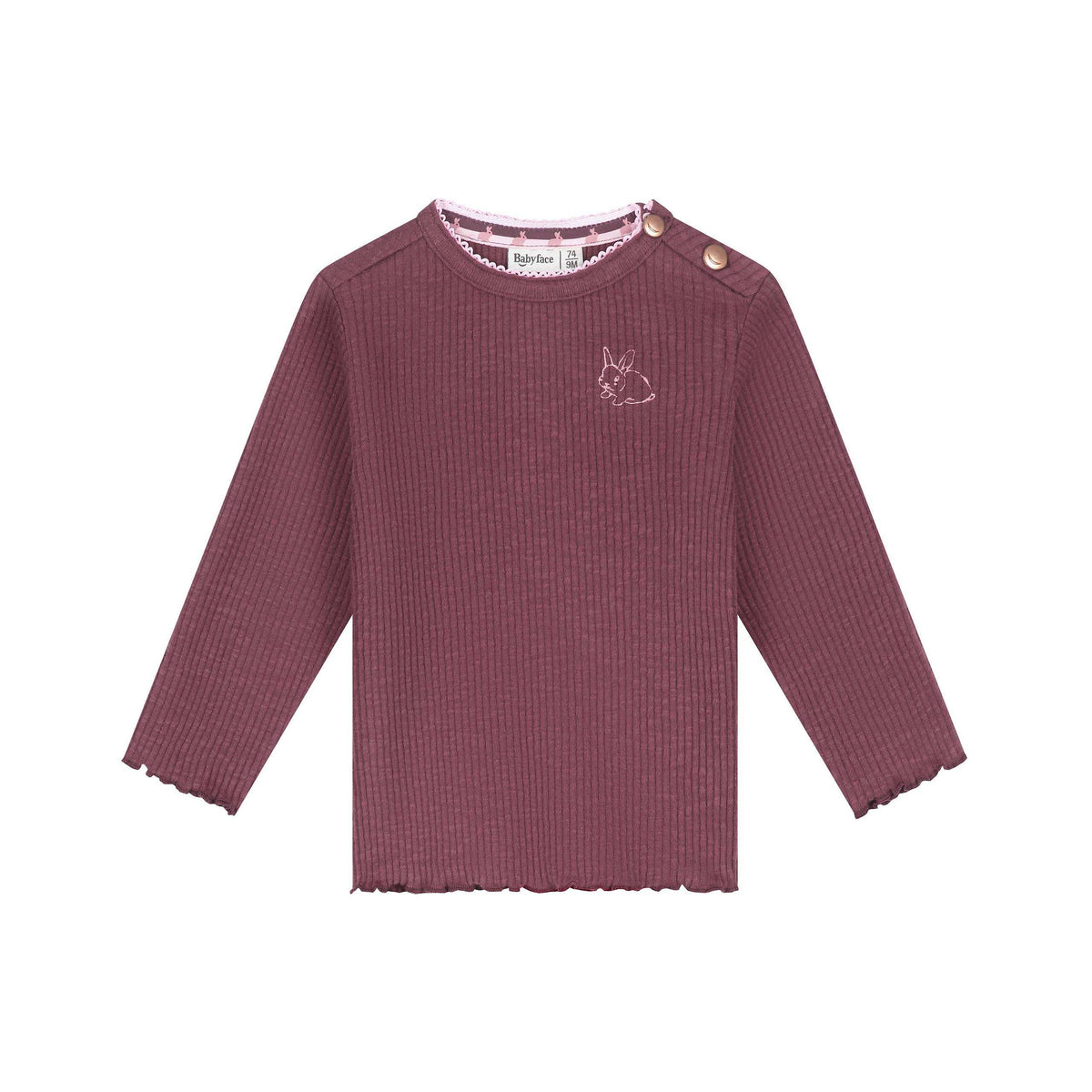Baby Girls Longsleeve T-Shirt - Bordeaux