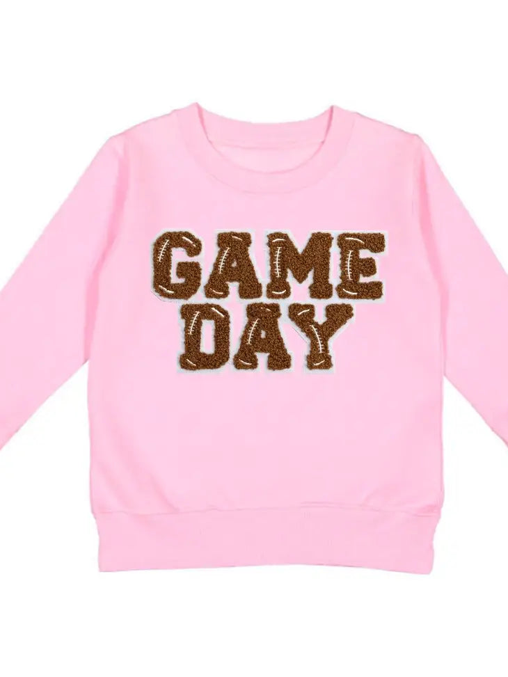 Game Day Patch Sweatshirt Pink
