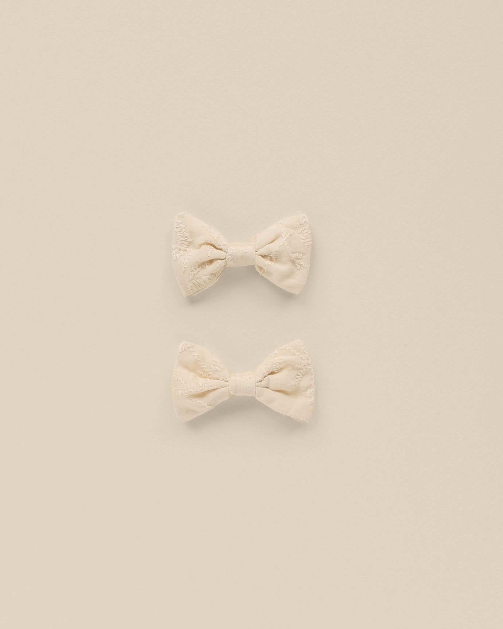 Little Bow Clips - Natural