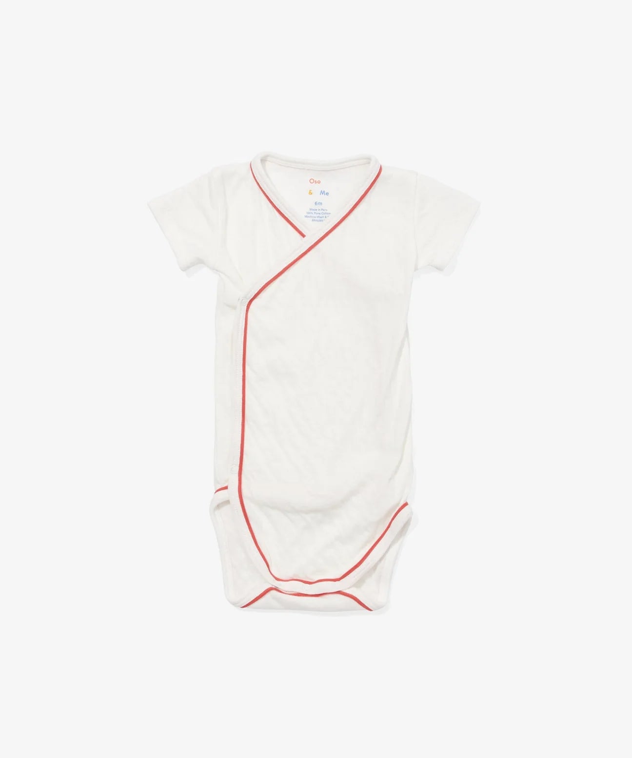 Crossbody Short Sleeve Onesies - Red