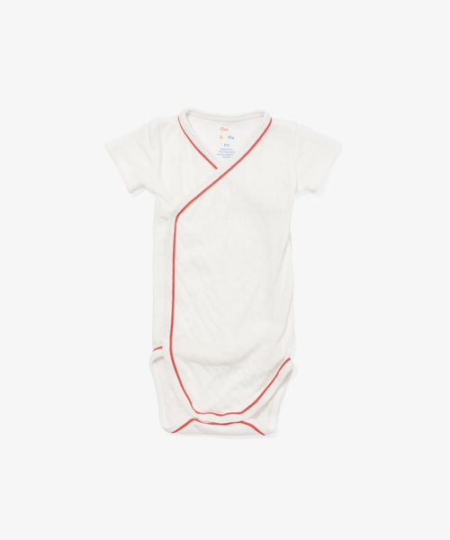 Crossbody Short Sleeve Onesies - Red