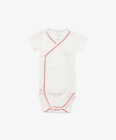 Crossbody Short Sleeve Onesies - Red