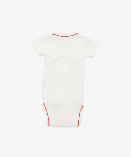 Crossbody Short Sleeve Onesies - Red