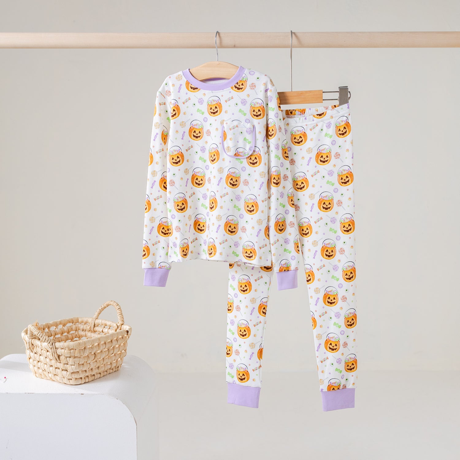 No Tricks, Just Treats Organic Kids Pajamas