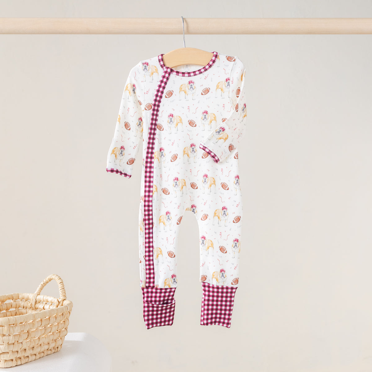 Kickoff in Mississippi Organic Kids Zip Pajamas