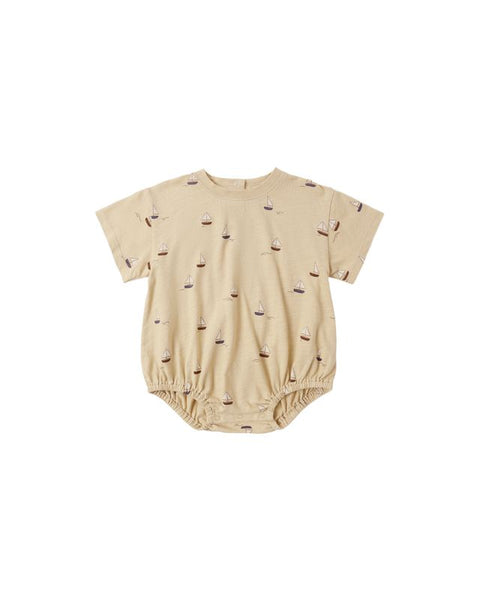Relaxed Bubble Romper | Sailboats