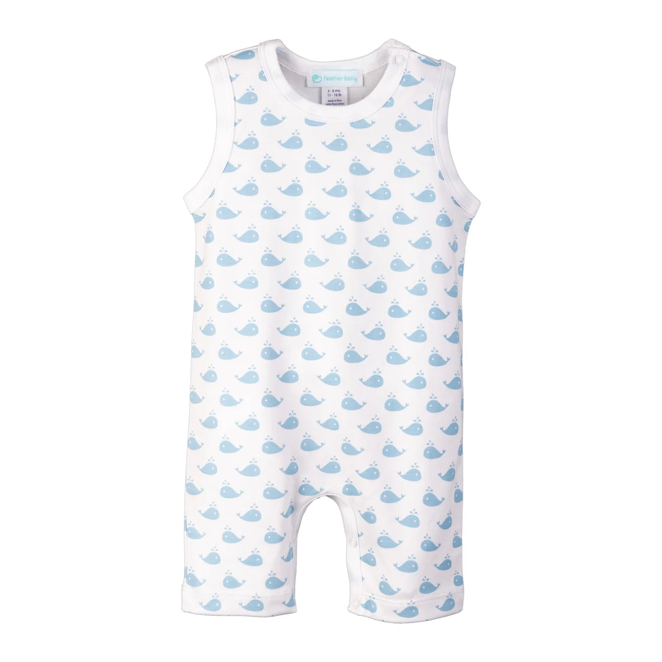 Tank Romper - Whale Spouts