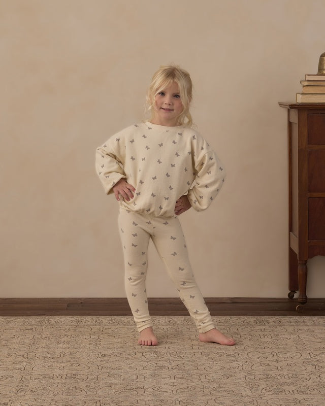 Spongey Knit Set - Butterfly Ditsy