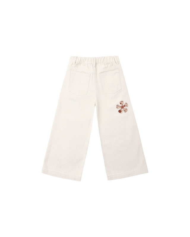 Straight Leg Pant - Daisy Patches