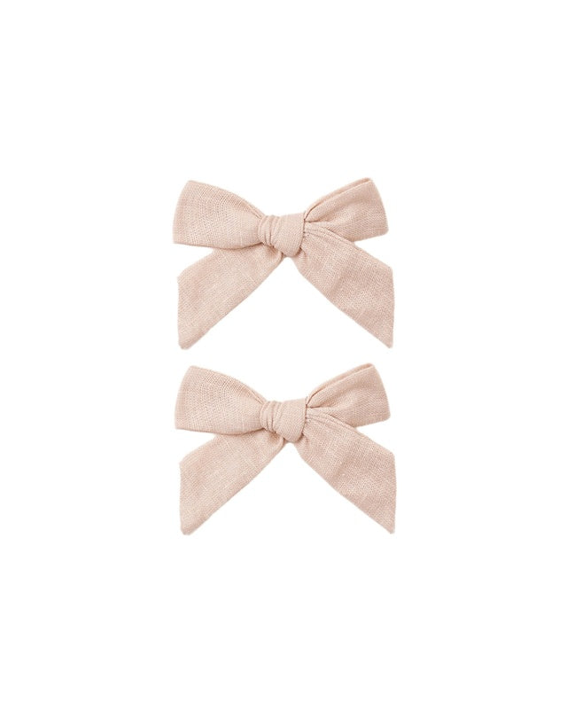Bows, Set Of 2 - Blush