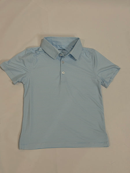 Micro Light Blue/White Polo