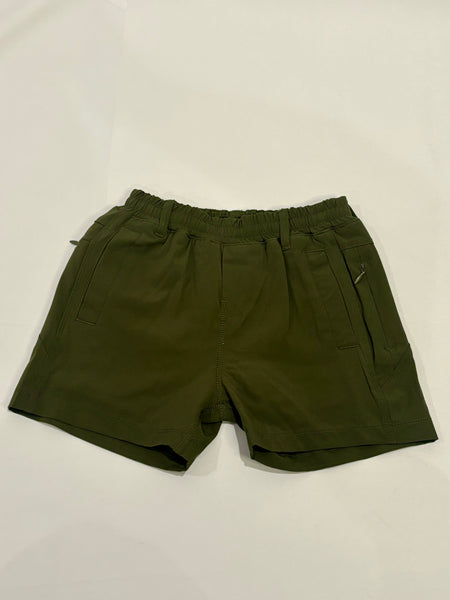 Olive FB Shorts