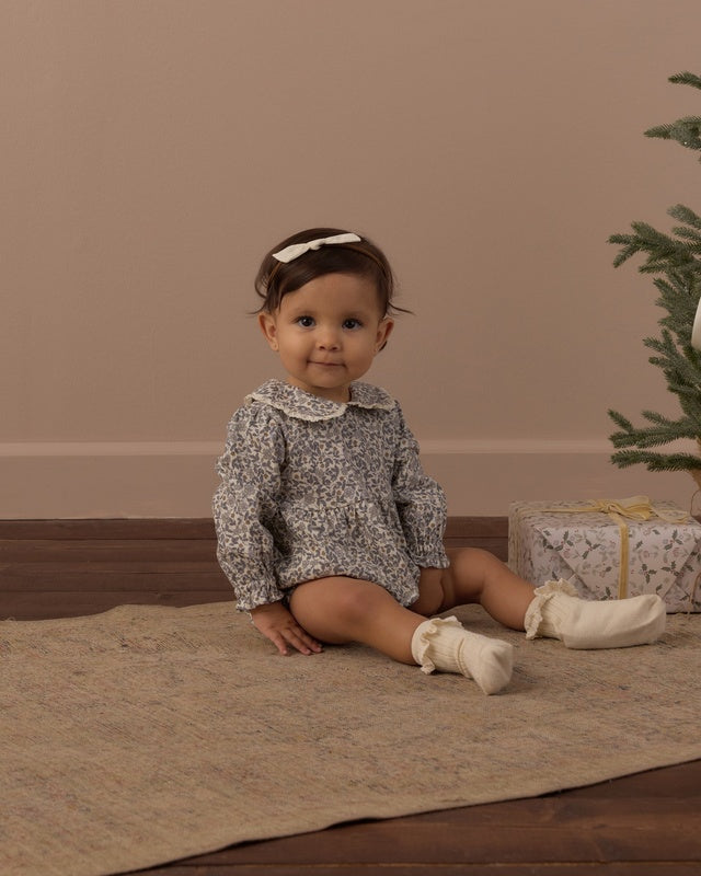 Cora Romper - Slate Floral