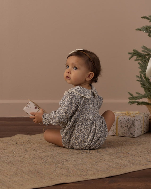 Cora Romper - Slate Floral