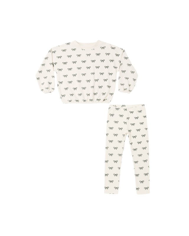 Spongey Knit Set - Evergreen Bows
