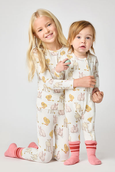 Kids Bamboo Pajama Set (Easter Friends)